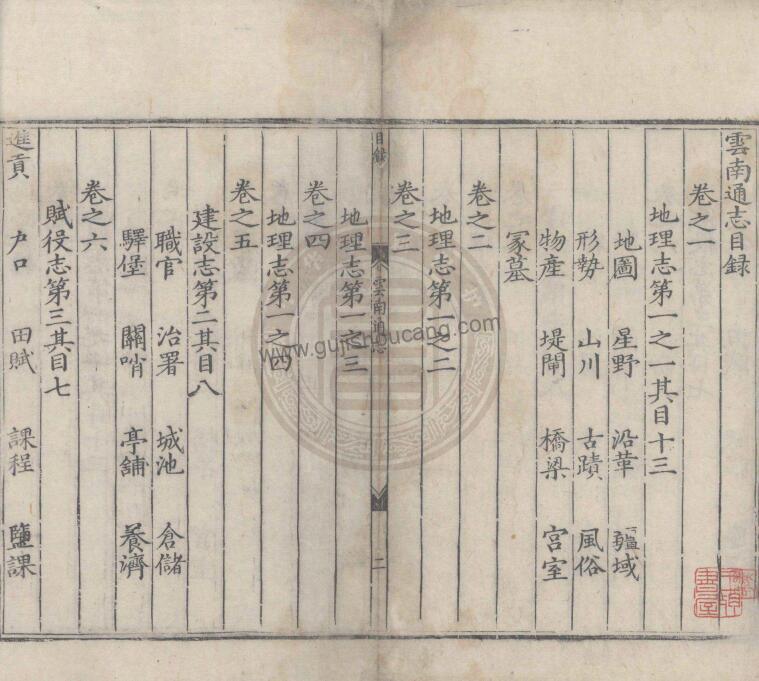 云南省地方志《隆庆云南通志》十七卷 明邹应龙纂修PDF高清电子版下载插图1