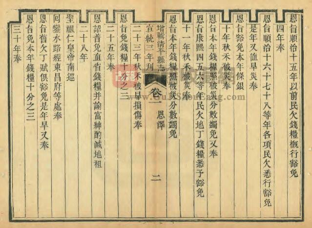 山东省聊城市临清市《宣统增辑清平县志》全十六卷 清陈钜前 傅秉监修 张敬承纂PDF电子版地方志下载插图1