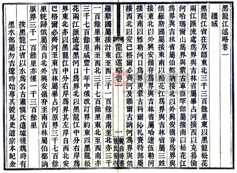 《光绪黑龙江述略》全六卷 清 徐宗亮纂 石埭徐氏观自得斋刻本PDF电子版地方志下载插图1