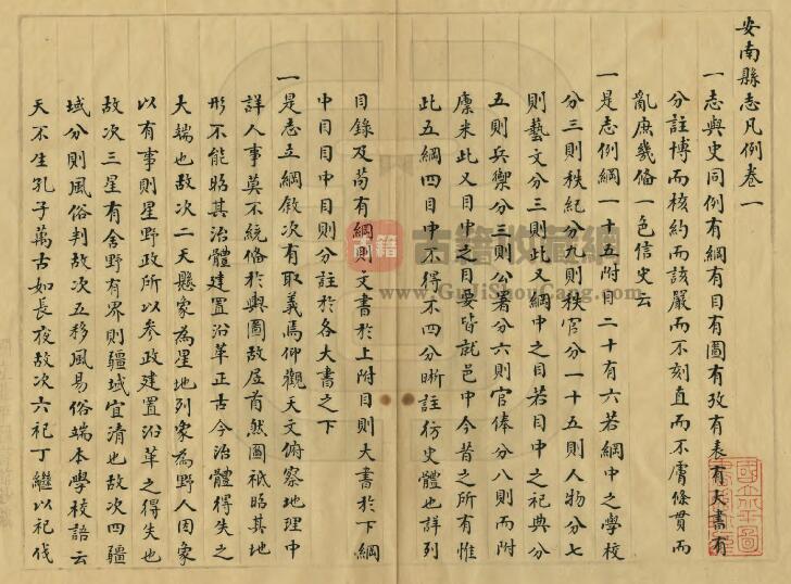贵州省黔西南州晴隆县《雍正安南县志》四卷 清何天衢修 刘铠 郭士信纂PDF电子版地方志下载插图1
