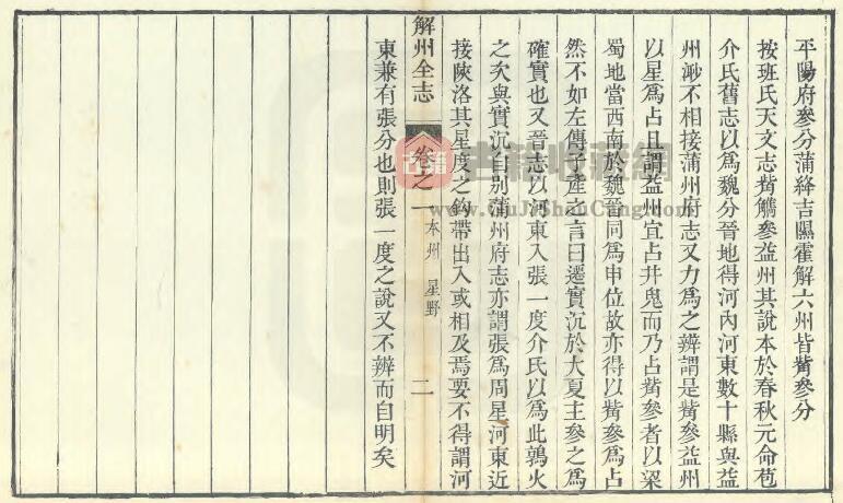 山西省运城市《乾隆解州志》全十八卷 清言如泗纂修PDF电子版地方志下载插图1