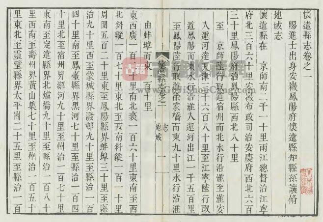 安徽省蚌埠市《嘉庆怀远县志》刻本 二十八卷 孙让修PDF电子版地方志下载-古籍收藏网