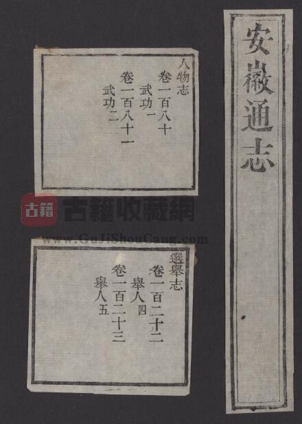 安徽省《道光安徽通志》二百六十卷 清 蒋攸铦 邓廷桢 陶澍总裁PDF电子版地方志下载-古籍收藏网