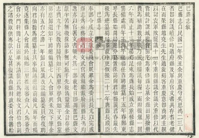 重庆市巴南区《民国巴县志》二十三卷 罗国钧修 向楚纂PDF电子版地方志下载插图1