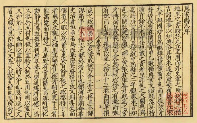福建泉州市《嘉靖惠安县志》十四卷 莫尚简修 张岳纂PDF电子版地方志下载插图1
