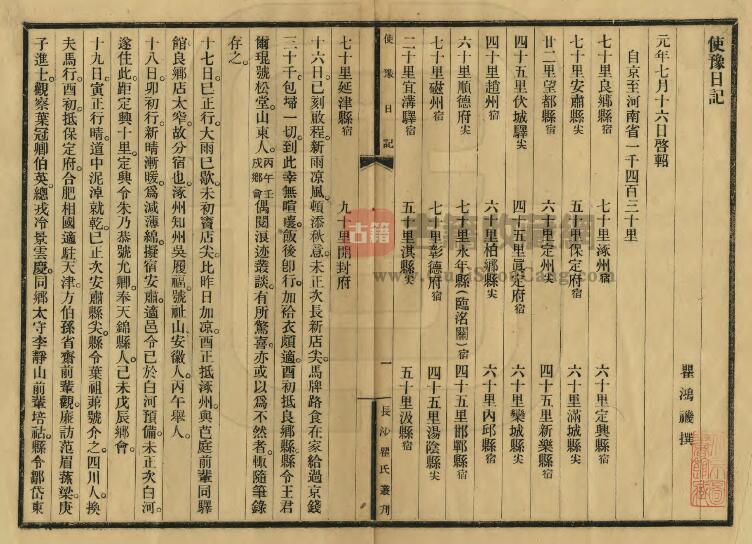 河南省《使豫日记》一卷 瞿鸿禨修 PDF高清版影印本下载插图1