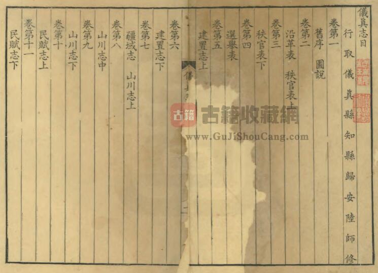 江苏省扬州仪征市《康熙仪真志》二十二卷 陆师纂修PDF电子版地方志下载-古籍收藏网