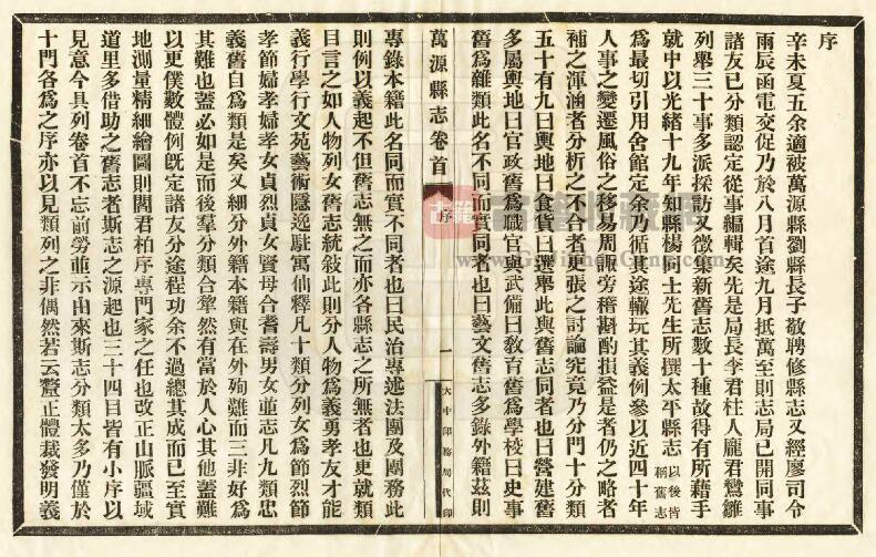 四川省达州市《民国万源县志》十卷 刘子敬修 贺维翰纂PDF电子版地方志下载插图1
